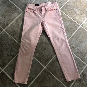 Pink jcrew toothpick skinny’s size 27